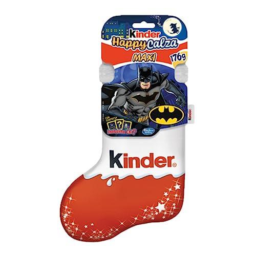 Kinder Calza Befana Batman, snack al cioccolato assortiti, 176 gr