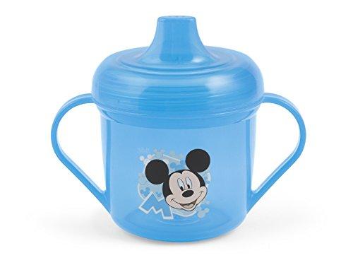 Lulabi Disney Mickey, Tazza con Beccuccio Resistente ai Morsi, Secondi Sorsi, Plastica, 6+ mesi, 200 ml, Azzurro