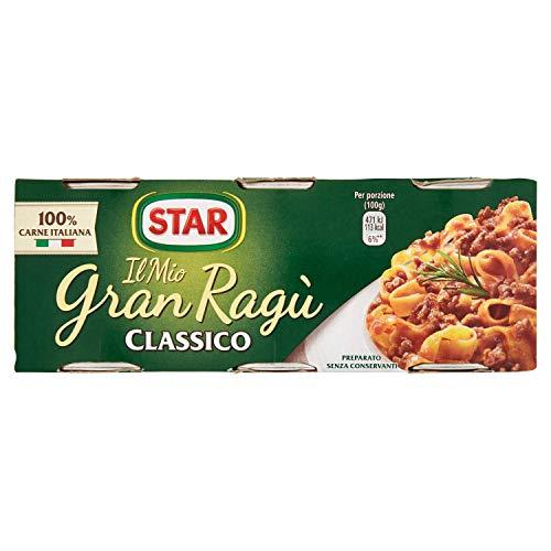 Star Gran Ragù Di Carne Classico, 3 X 100g, 300 Grammo