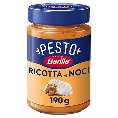 Barilla Sugo Pesto Ricotta e Noci, Pesto alla Siciliana, Senza Glutine - 190 gr