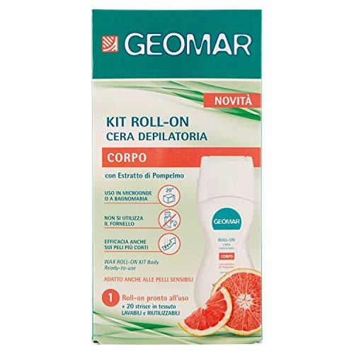 Geomar Geomar Kit Roll-On Cera Depilatoria Corpo Pompelmo + 20 Strisce - 500 g