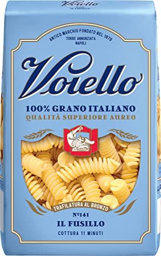 Voiello Pasta Fusilli N.141, Pasta Corta di Semola Grano Aureo 100%, 500g