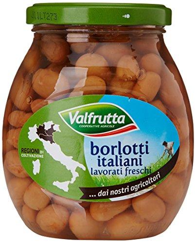 Valfrutta Fagioli Borlotti Italiani, Lavorati Freschi senza Glutine - 360 gr