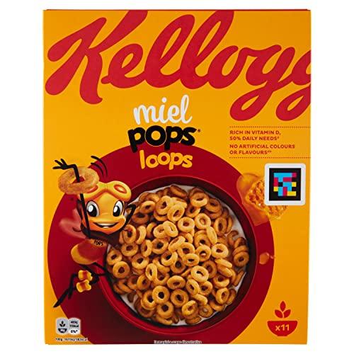 Kellogg's Cereali Miel Pops Loops, 330g, Confezione da 1