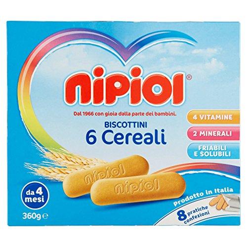 Nipiol - Biscottini 6 Cereali, 2 Minerali, 4 Vitamine - 360 g
