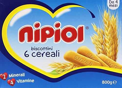 Nipiol Biscottini 6 Cereali, 2 Minerali, 4 Vitamine, 800g